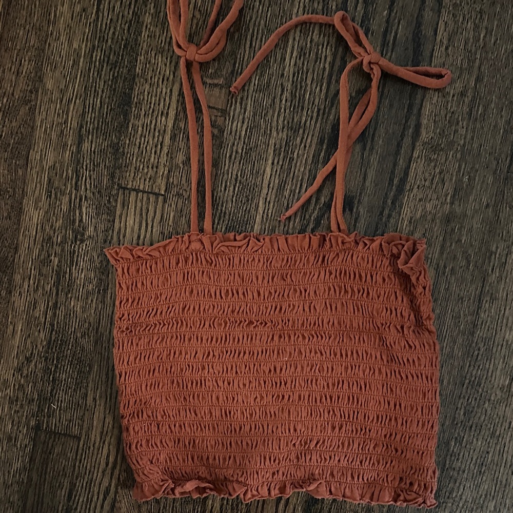 Wild Fable Terracotta Smocked Camisole